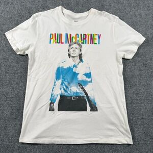 Paul McCartney Tour Shirt Mens Medium White Got Back 2022 Concert Graphic Tee